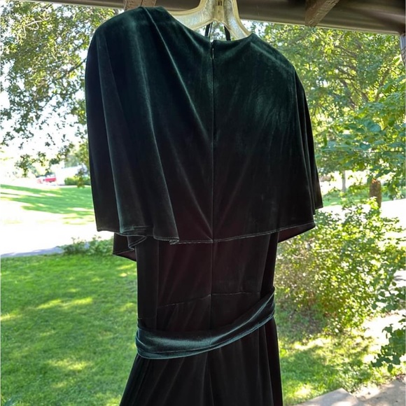 Gorgeous V-Neck Deep Emerald Green
Velvet Jumpsuit-Worn Once Alex Marie W/ Belt - Picture 5 of 7